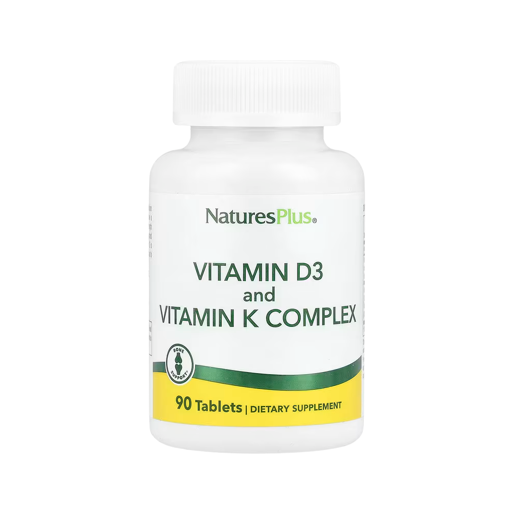 NaturesPlus, Vitamin D3 and Vitamin K Complex, 90 Tablets