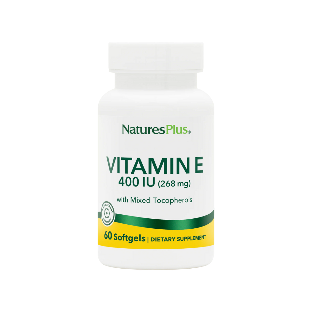 NaturesPlus, Vitamin E 400 IU Mixed Tocopherol Softgels, 60 Softgels