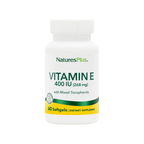 NaturesPlus, Vitamin E 400 IU Mixed Tocopherol Softgels, 60 Softgels