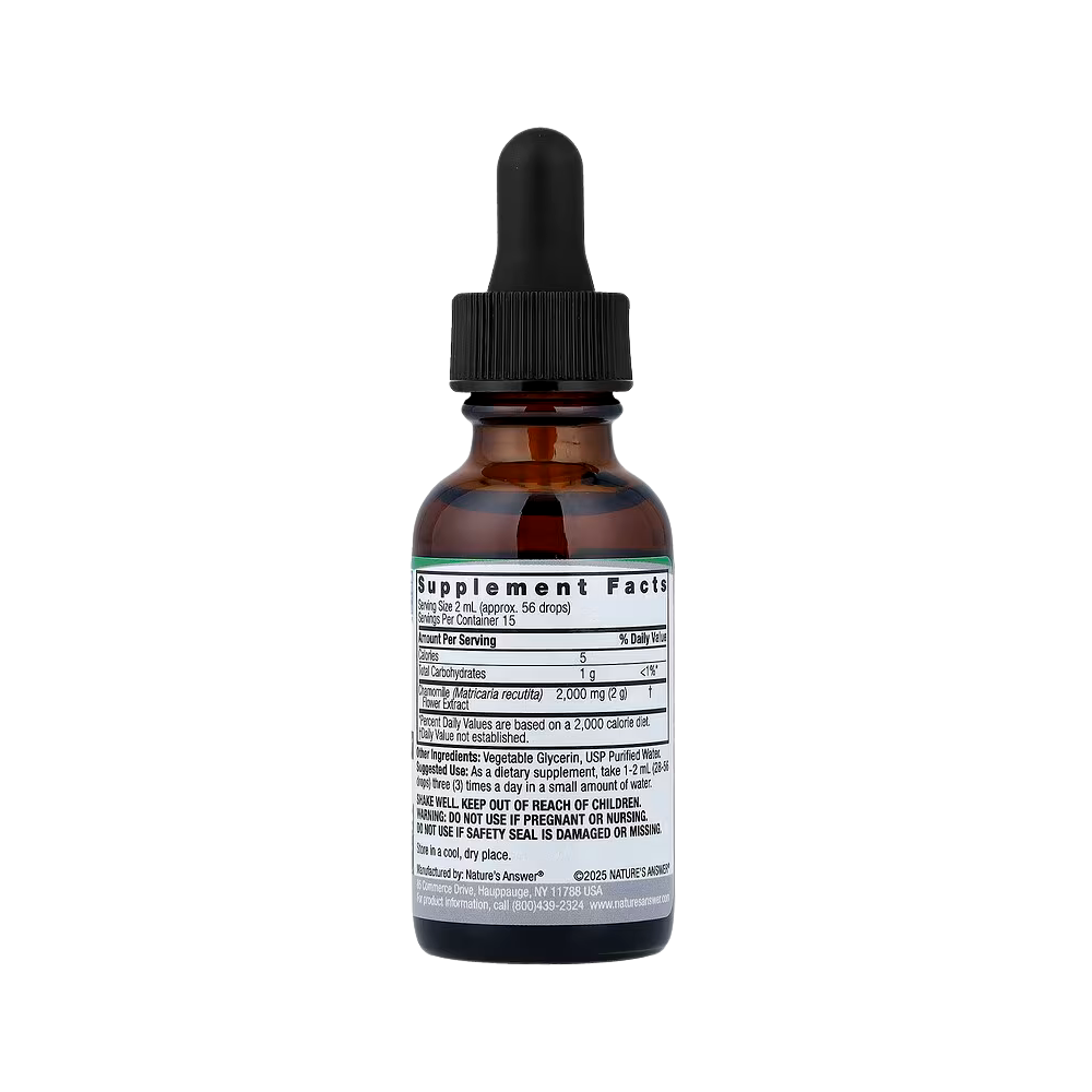 Nature's Answer, Chamomile Extract, Alcohol Free, 1 fl oz (30 ml)