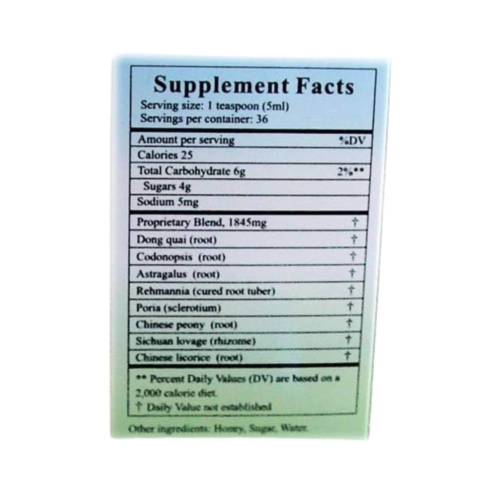 Natures Essence, Blood Tonic Syrup, 6oz (180ml)