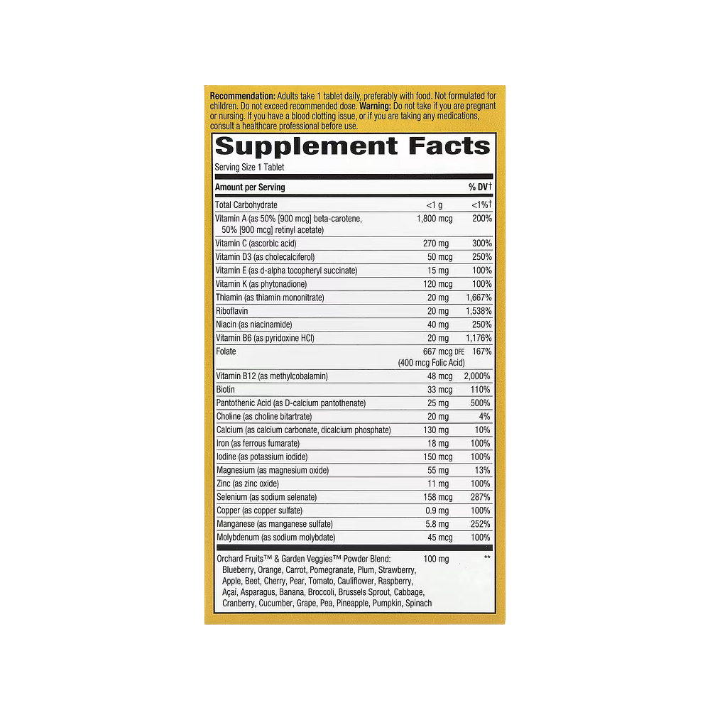 Nature's Way, Alive!® Adult Ultra Multivitamin, 60 Tablets