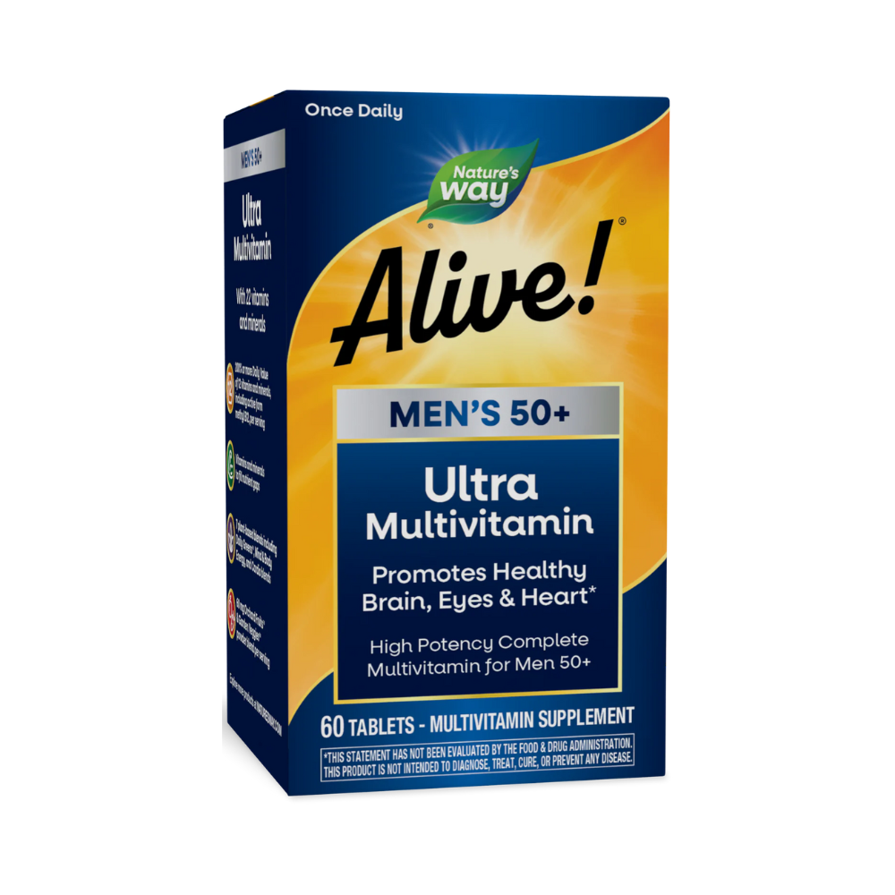 Nature's Way, Alive! Men’s 50+ Ultra Multivitamin, 60 Tablets