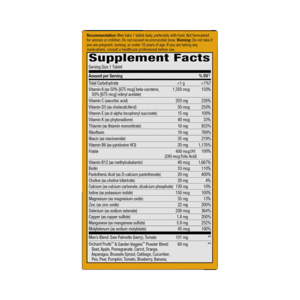 Nature's Way, Alive! Men’s Ultra Multivitamin, 60 Tablets