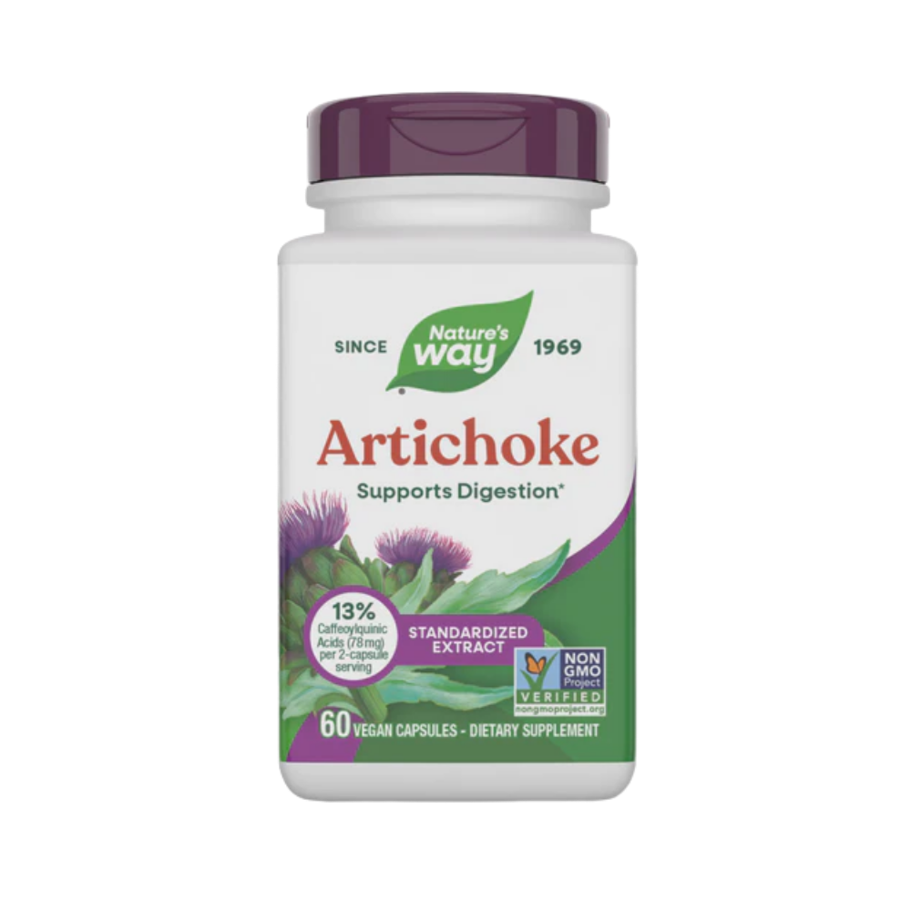 Nature's Way, Artichoke standardized extract (600mg per capsule), 60 vegan capsules