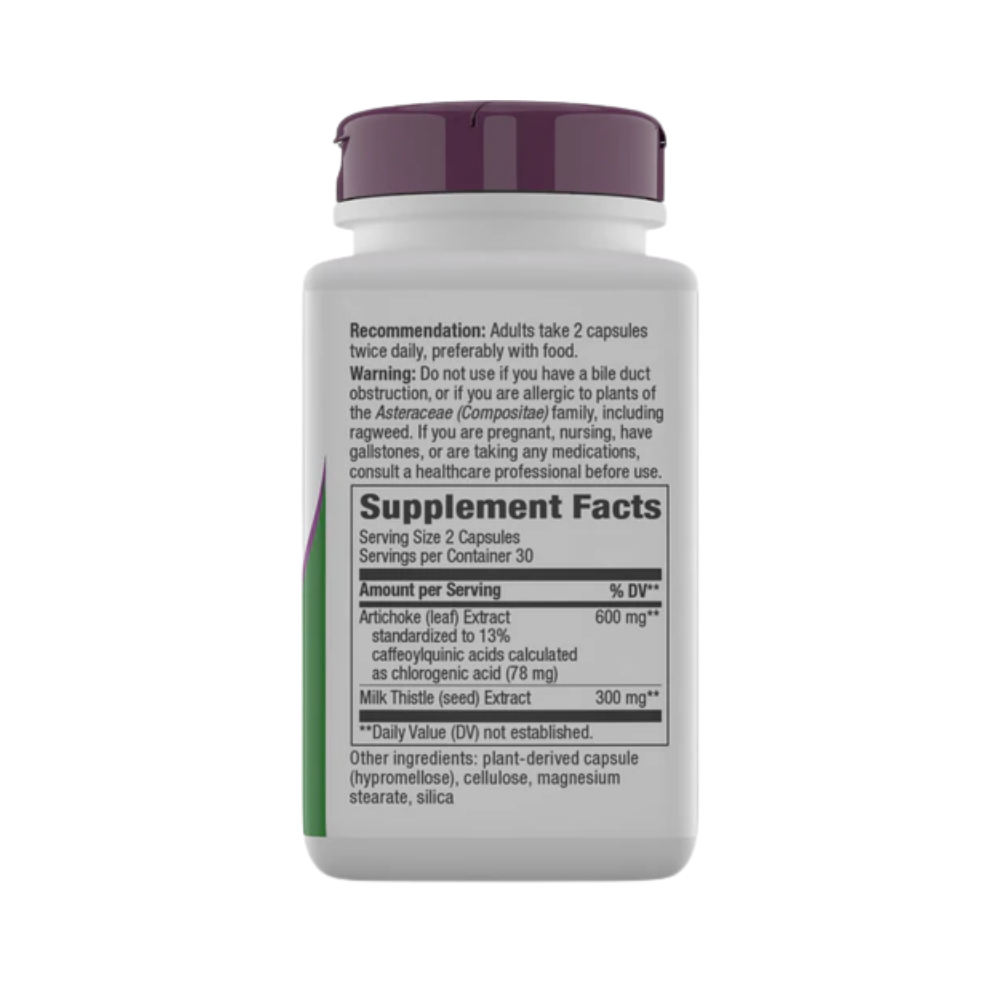 Nature's Way, Artichoke standardized extract (600mg per capsule), 60 vegan capsules