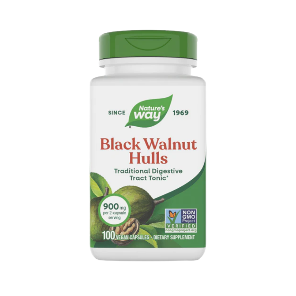 Nature's Way, Black Walnut Hulls (450 mg per Capsule), 100 Vegan Capsules