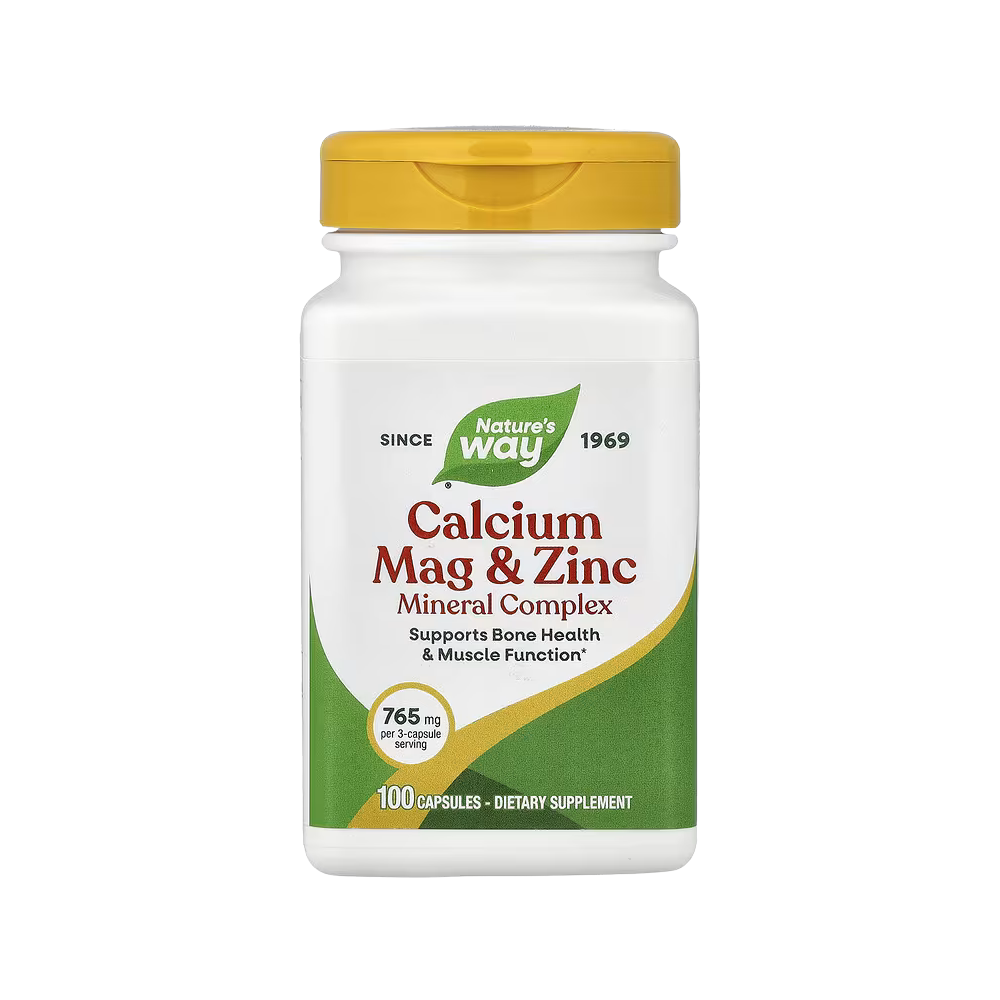 Nature's Way, Calcium Mag & Zinc Mineral Complex, 100 Capsules