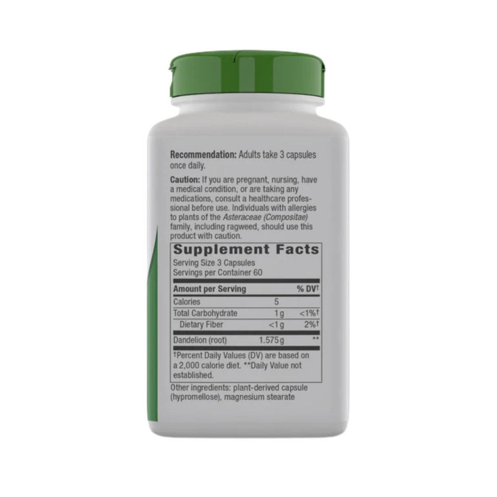 Nature's Way, Dandelion Root (1,575mg per serving), 180 vegan capsules