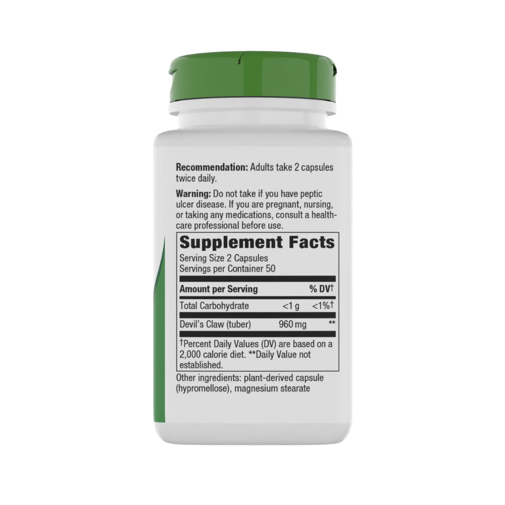 Nature's Way, Devil’s Claw (960mg per Serving), 100 vegan capsules