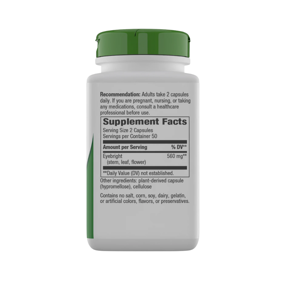 Nature's Way, Eyebright herbs (526mg per Serving), 100 vegan capsules
