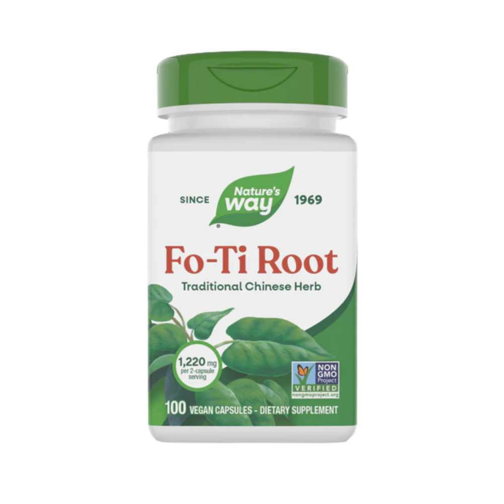 Nature's Way, FO-TI Root (1,220mg per 2 capsule serving), 100 Vegan Capsules