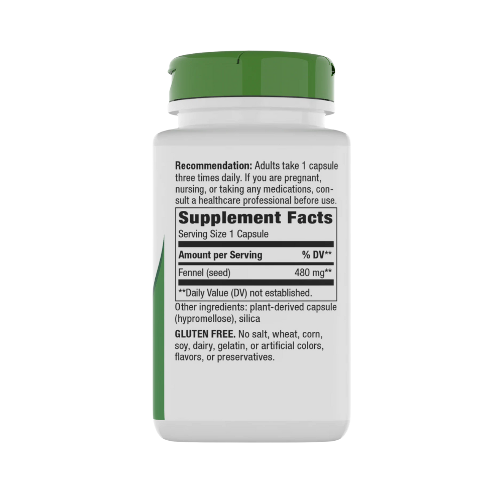 Nature's Way, Fennel seed (480mg per Serving), 100 vegan capsules