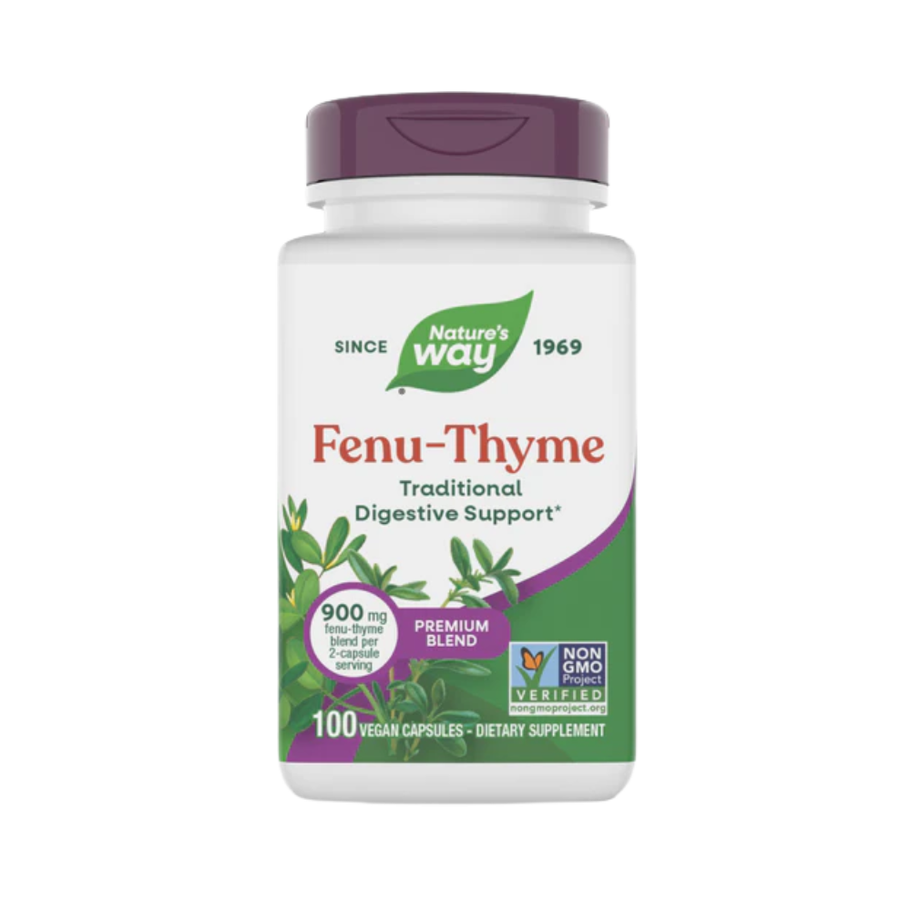 Nature's Way, Fenu-Thyme Premium Blend, 100 vegan capsules