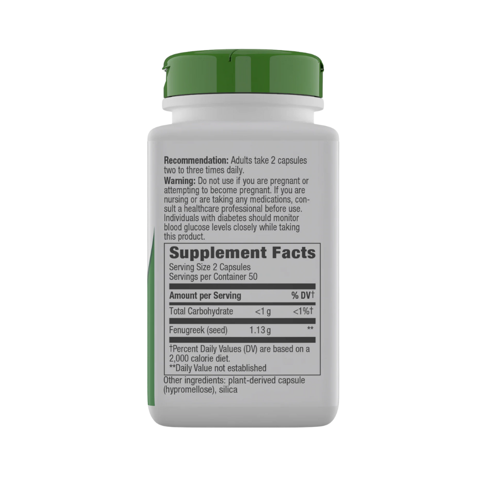 Nature's Way, Fenugreek seed (1,130mg per 2 capsule serving), 100 vegan capsules