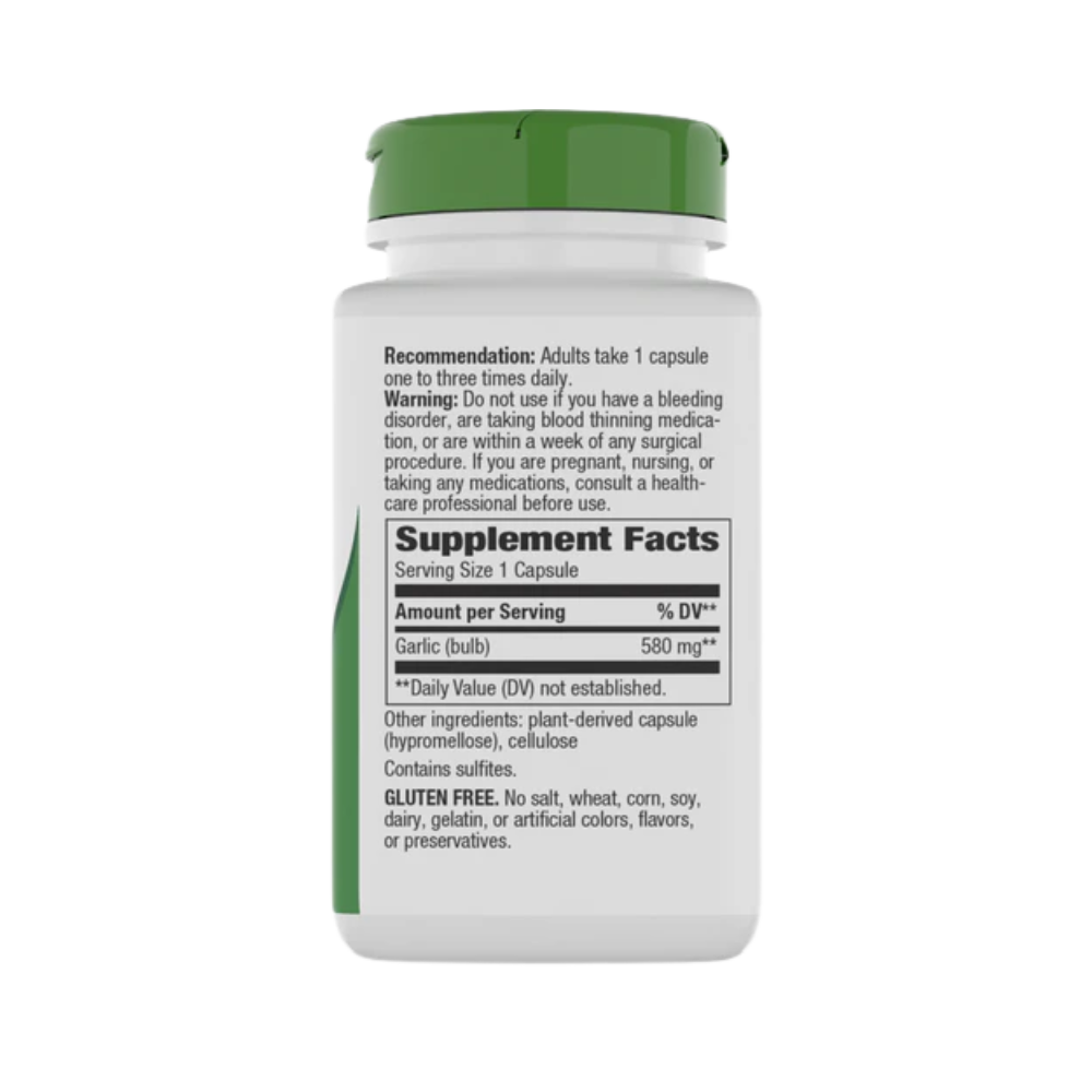 Nature's Way, Garlic Bulb, 100 Vegan Capsules