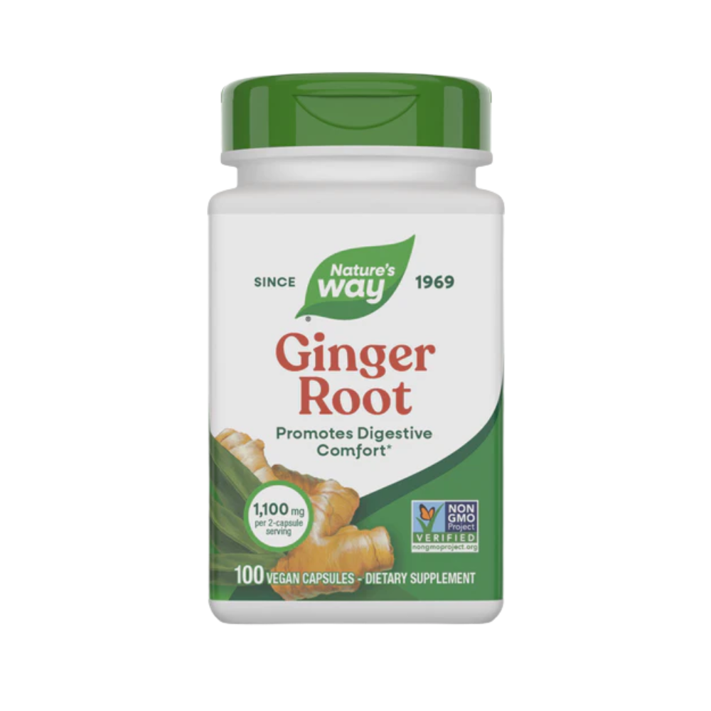 Nature's Way, Ginger Root (1.100mg per serving), 100 Vegan Capsules
