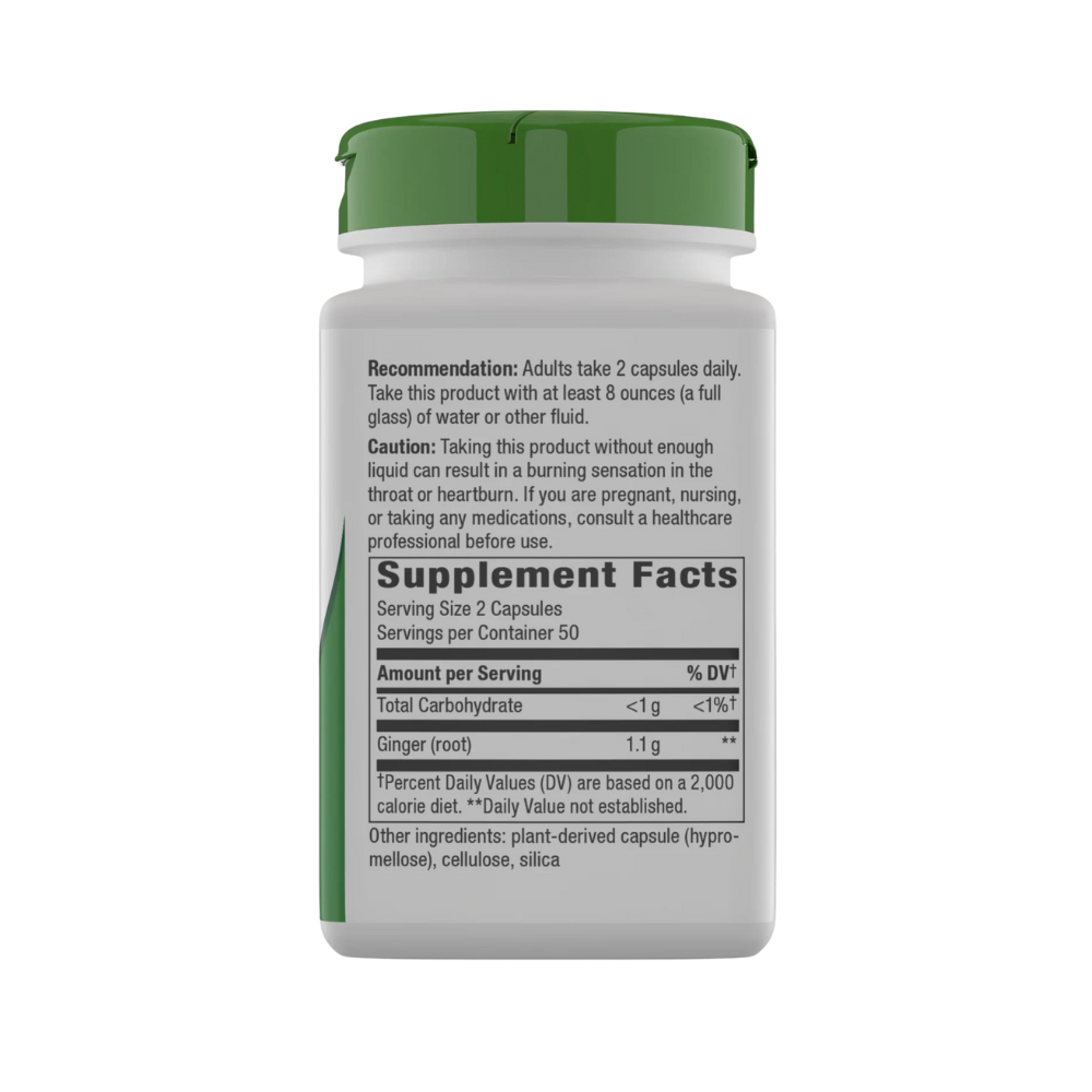 Nature's Way, Ginger Root (1.100mg per serving), 100 Vegan Capsules
