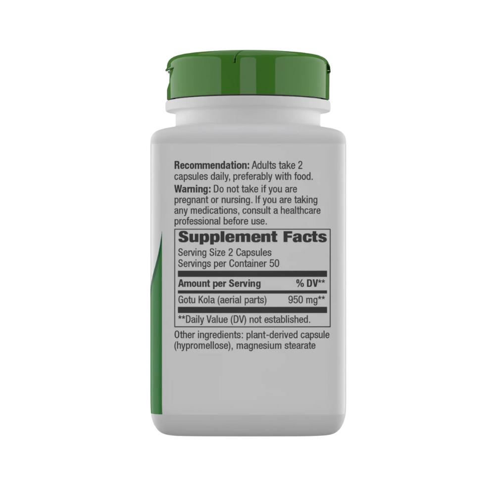 Nature's Way, Gotukola herb (950mg per serving), 100 Vegan Capsules