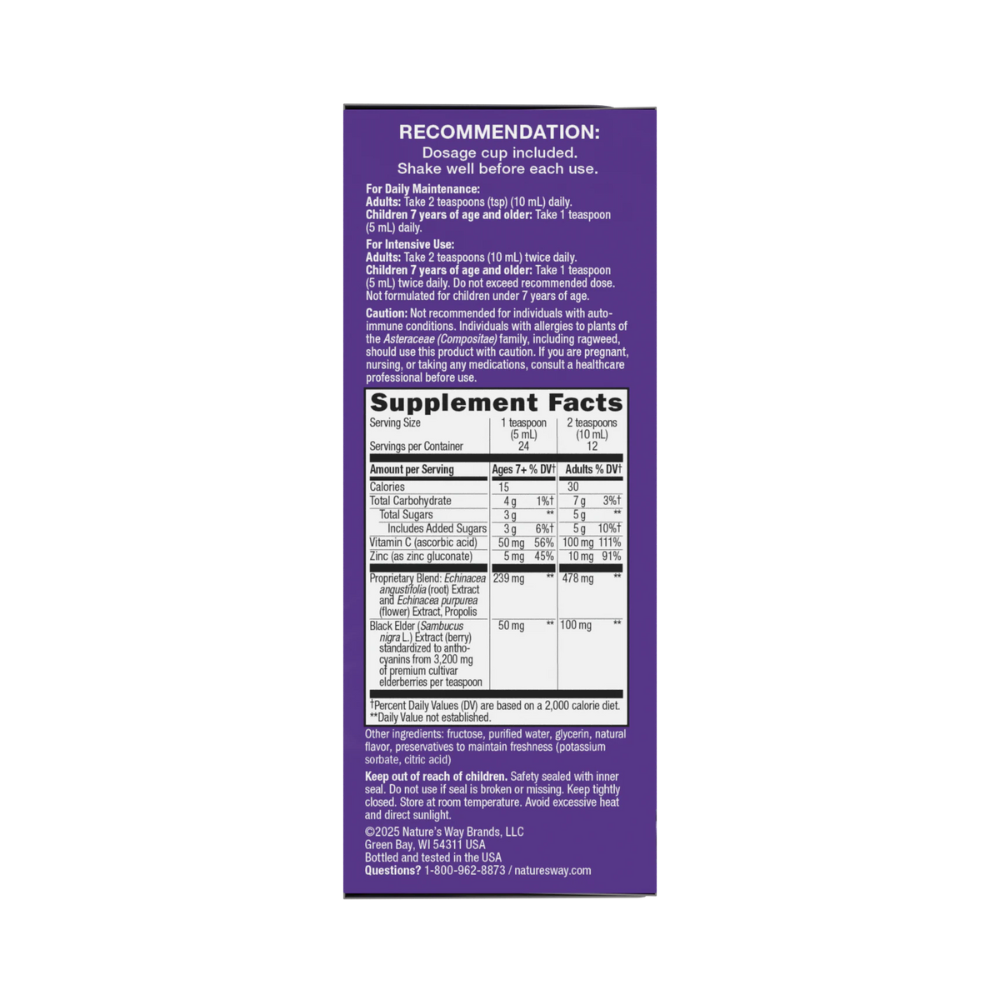 Nature's Way, Immune Syrup Elderberry - 4oz