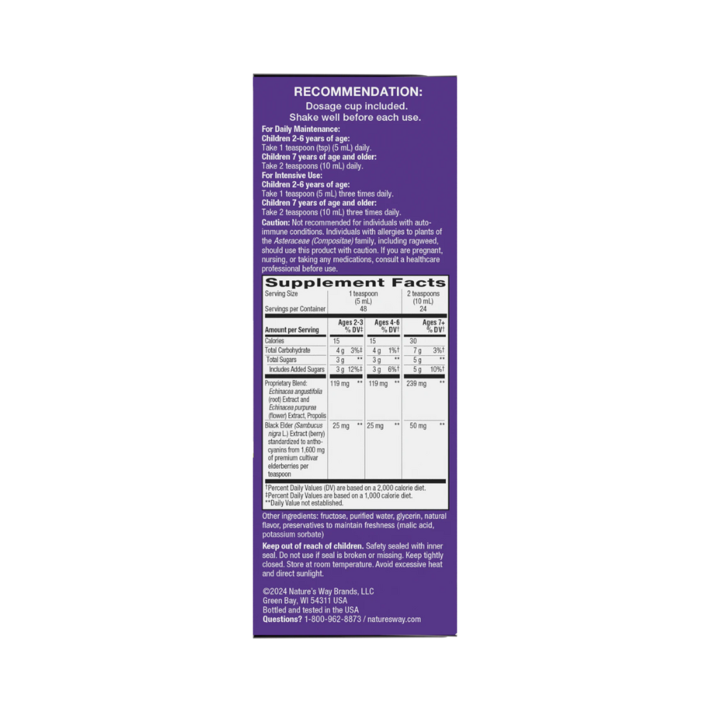 Nature's Way, Immune Syrup Elderberry Kids, 8 oz