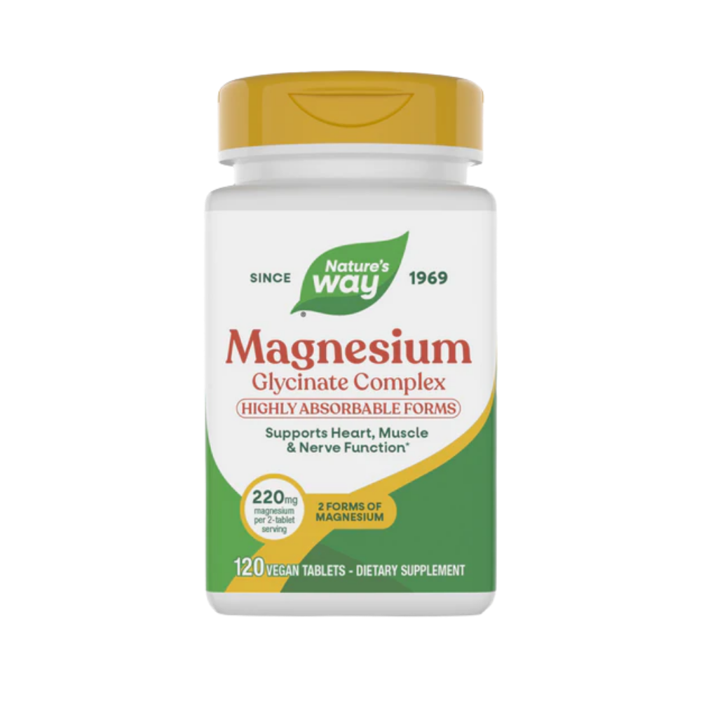 Nature's Way, Magnesium Glycinate Complex (220mg per serving), 120 Vegan Capsules
