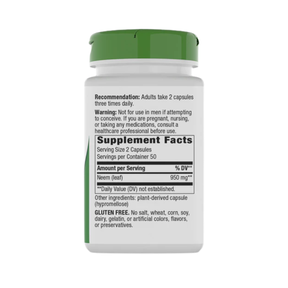Nature's Way, Neem Leaf 950mg, 100 Vegan Capsules