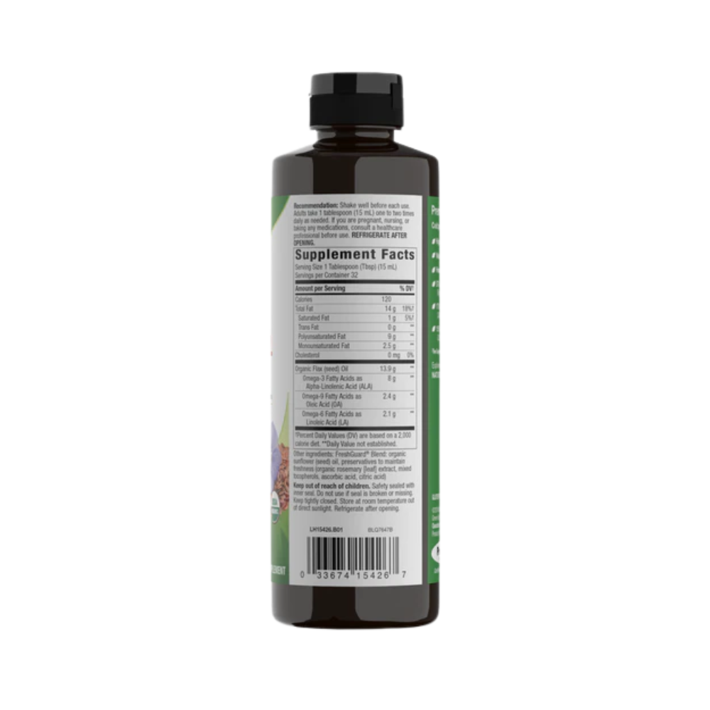 Nature’s Way, Organic Flax Oil, 16oz (480ml)
