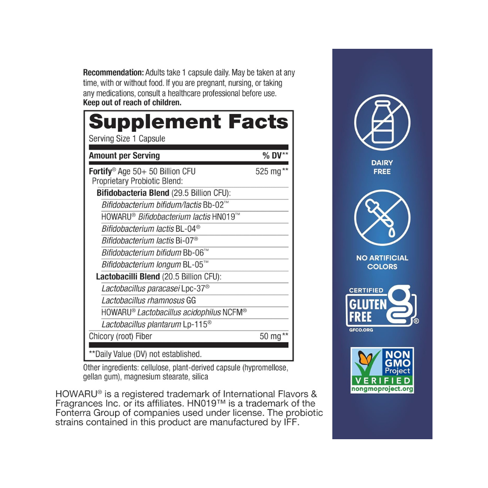 Nature's Way, Probiotic Adult 50+, 50 Billion Live Cultures, 30 capsules