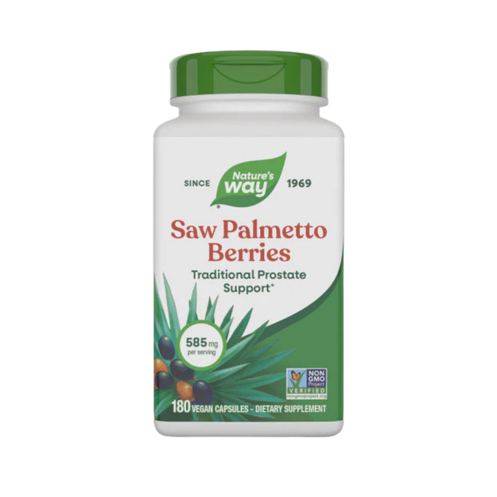 Nature's Way, Saw Palmetto Berries (585mg per serving), 180 Vegan Capsules