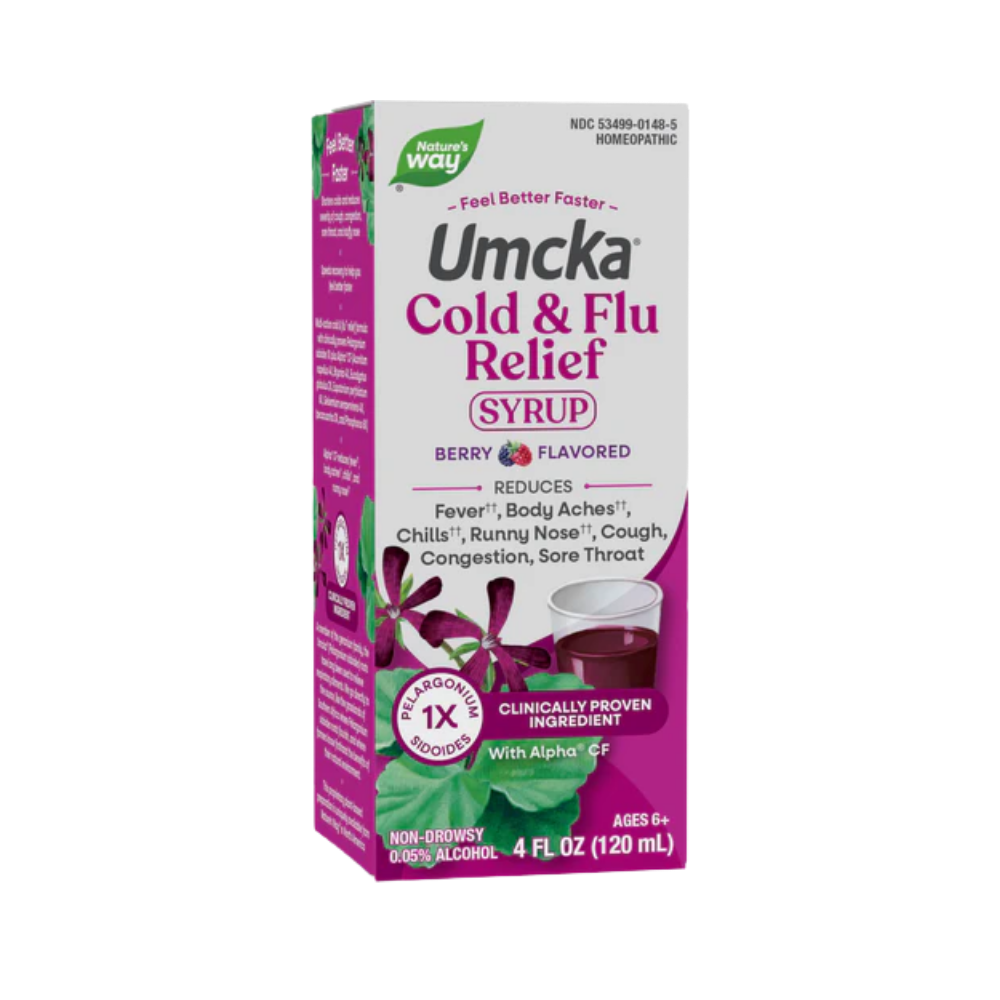 Nature's Way, Umcka Cold & Flu Relief Syrup, Berry Flavored, 4oz (120ml)