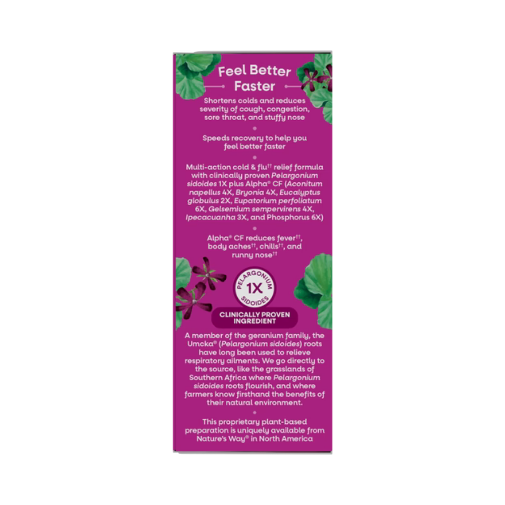 Nature's Way, Umcka Cold & Flu Relief Syrup, Berry Flavored, 4oz (120ml)