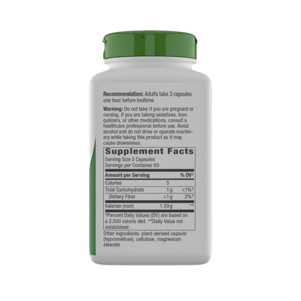 Nature's Way, Valerian Root (530mg per Capsule), 180 Vegan Capsules