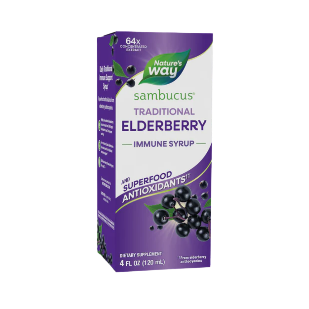 Nature's Way, Tradicional Immune Syrup, Elderberry, 4oz (120ml)