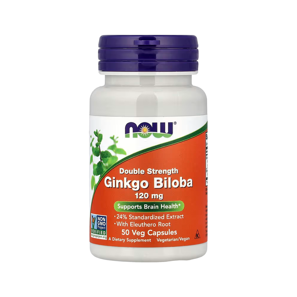 Now Foods, Ginkgo Biloba 120mg, 50 Vegetarian Capsules