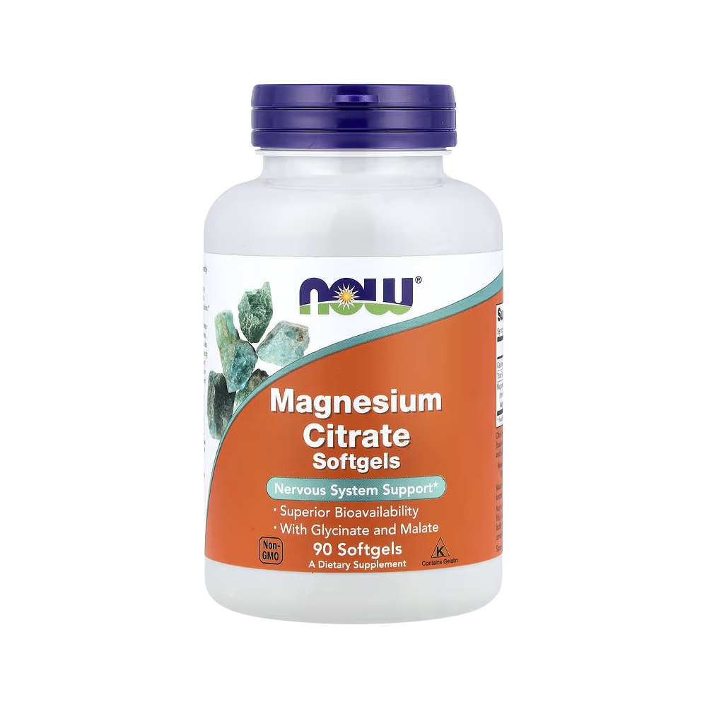 Now Foods, Magnesium Citrate Softgels with Magnesium Glycinate and Magnesium Malate, 90 softgels