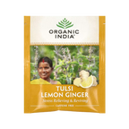 Organic India, Tulsi Lemon Ginger Tea, Caffeine-Free, 18 Infusion Bags, 1.27 oz (36 g)
