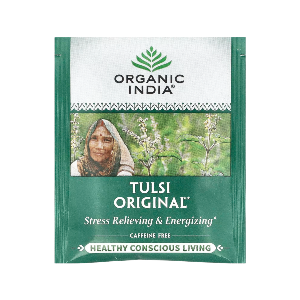Organic India, Tulsi Original Tea, Caffeine-Free, 18 Infusion Bags, 1.14 oz (32.4 g)