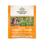 Organic India, Tulsi Turmeric Ginger Tea, Caffeine-Free, 18 Infusion Bags, 1.2 oz (34.2 g)