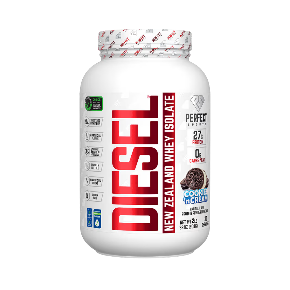 PERFECT Sports, Diesel, New Zealand Whey Isolate, Cookies 'n Cream, 2 lbs (908 g)