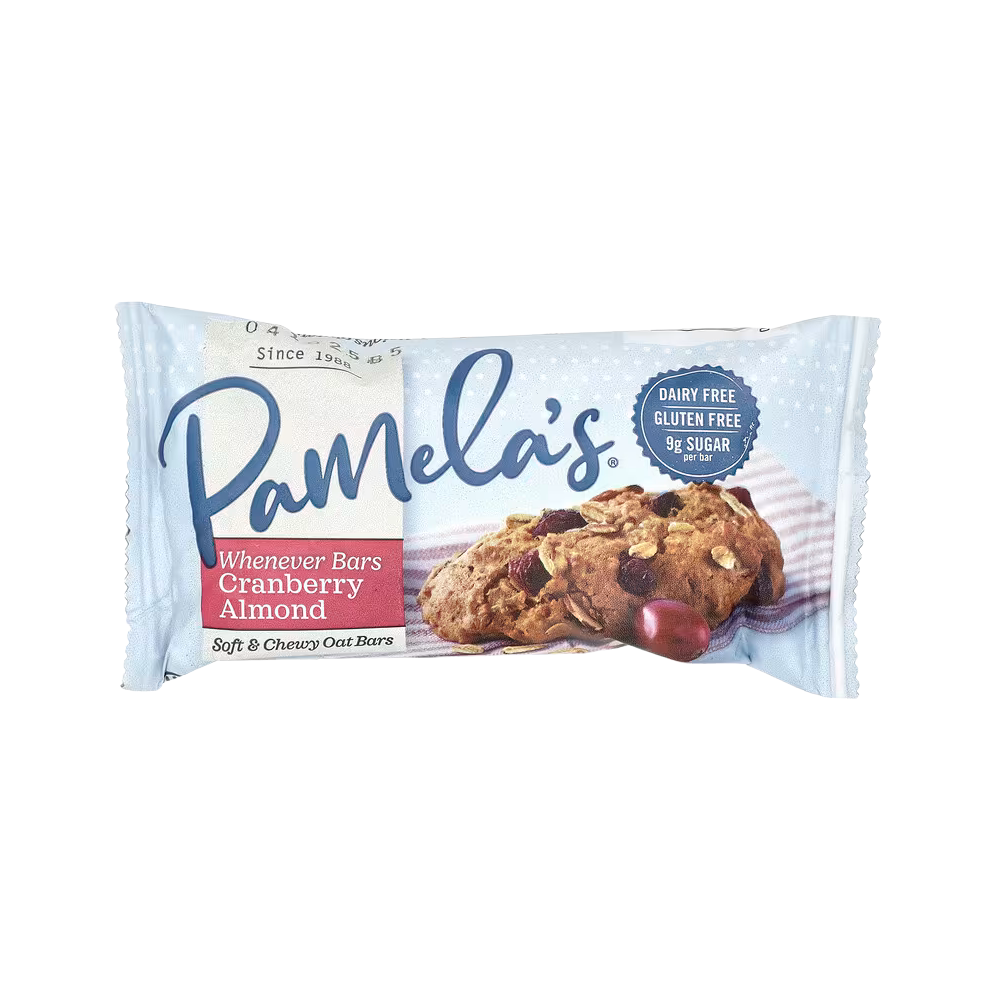Pamela's Products, Whenever Bars, Cranberry Almond, 5 Bars, 1.41 oz (40 g) Each