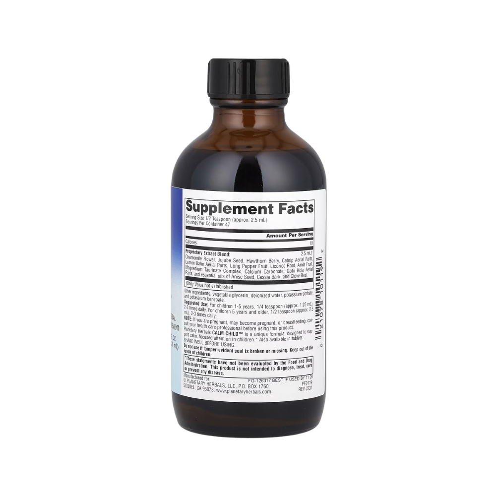 Planetary Herbals, Calm Child, Herbal Syrup, 4 fl oz (118.28 ml)