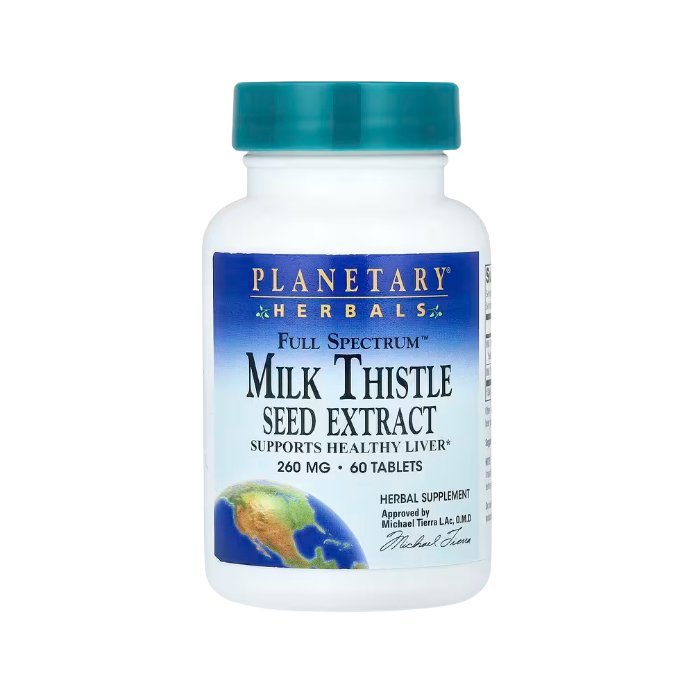 Planetary Herbals, Full Spectrum Milk Thistle Seed Extract, 60 Tablets