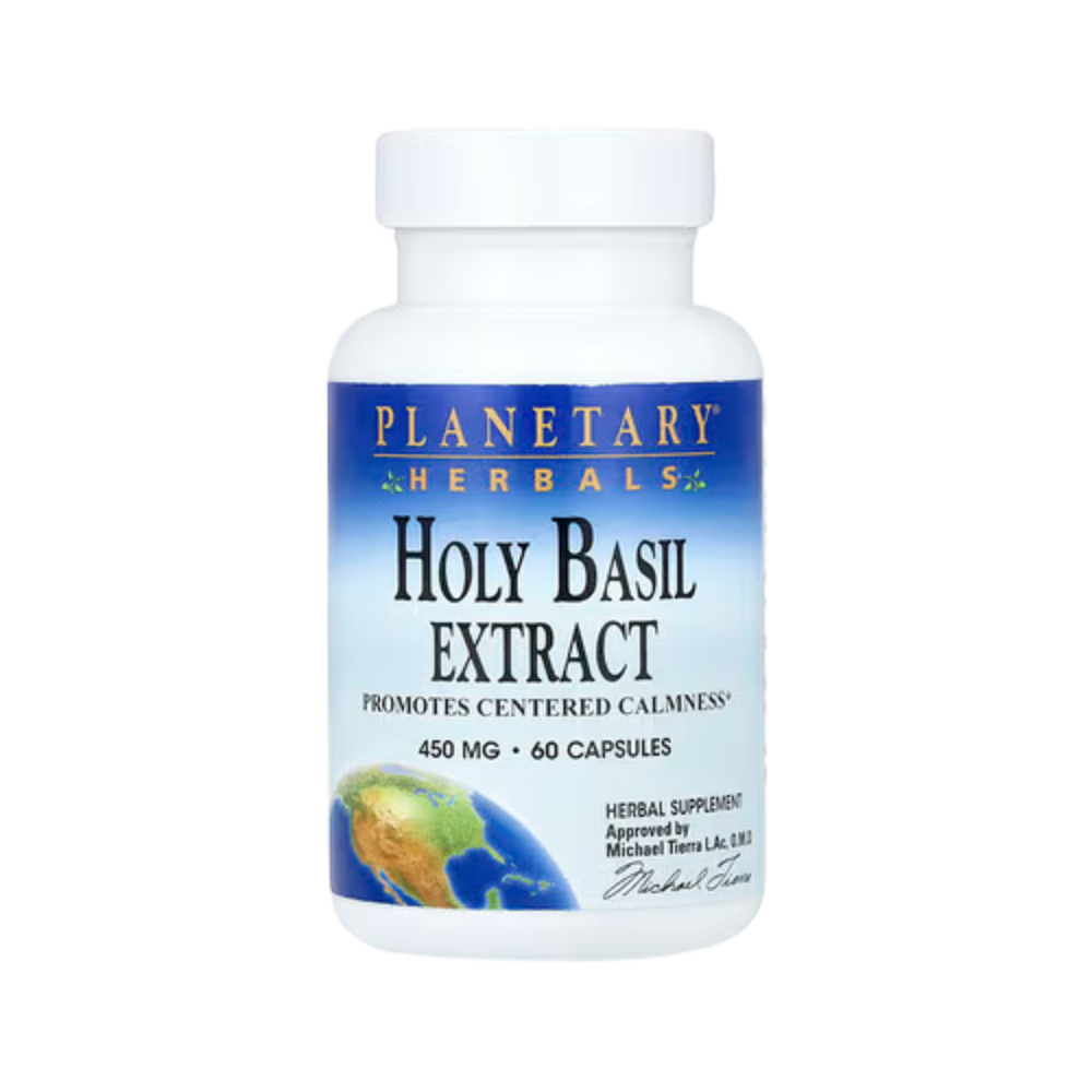 Planetary Herbals, Holy basil Extract,  60 capsules