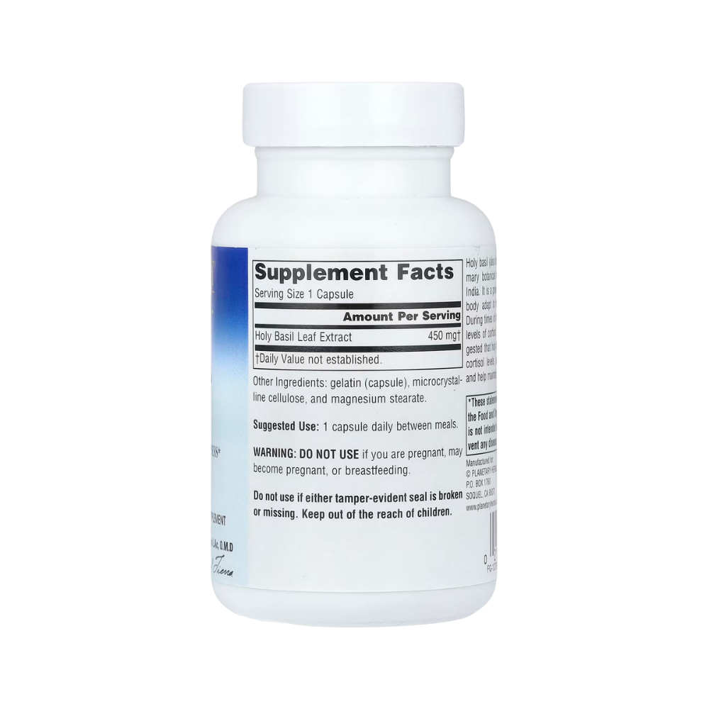 Planetary Herbals, Holy basil Extract,  60 capsules