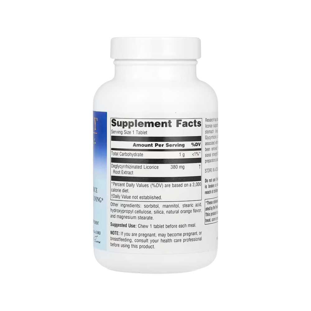Planetary Herbals, Licorice DGL Chewable (Deglycyrrhizinated), 100 Chewables Tablets