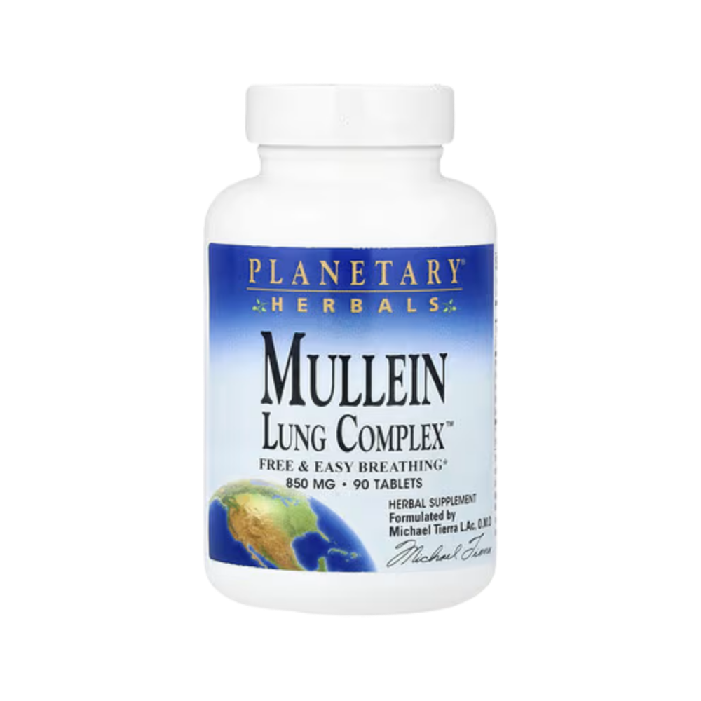 Planetary Herbals, Mullein, Lung Complex, 90 Tablets