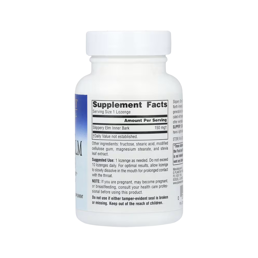 Planetary Herbals, Slippery Elm Lozenges, Unflavored, 150 mg, 100 Lozenges