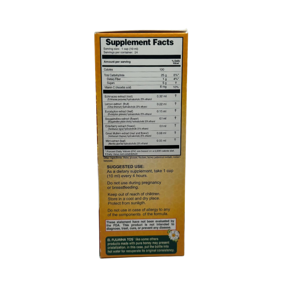 Plantimex, EL FULMINA TOS Kids Syrup 8.11 fl oz (240ml)