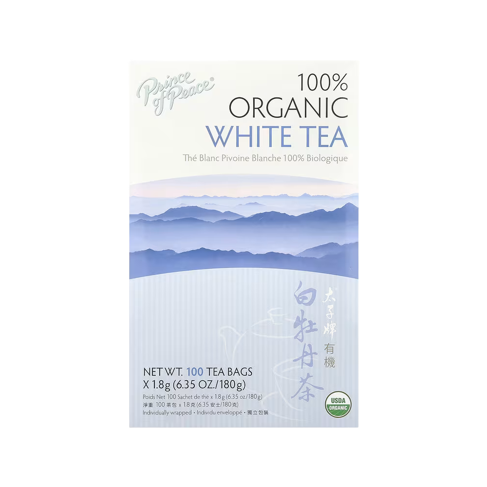 Prince of Peace, 100% Organic White Tea, 100 Tea Bags, 6.35 oz (180 g)